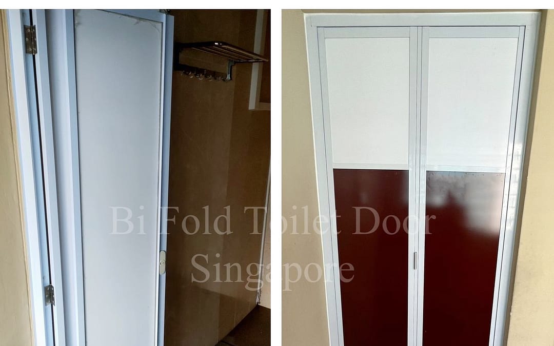Supply And Replace Aluminum Bi Fold Door At Hougang Avenue 4